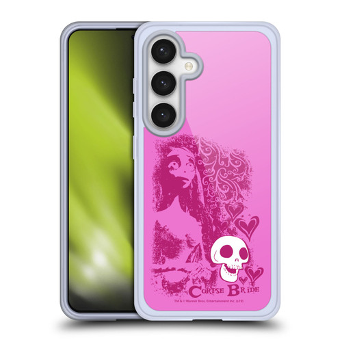 Corpse Bride Key Art Pink Distressed Look Soft Gel Case for Samsung Galaxy S24 5G & MagSafe