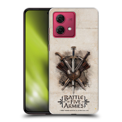 The Hobbit The Battle of the Five Armies Graphics Battle Swords Soft Gel Case for Motorola Moto G84 5G