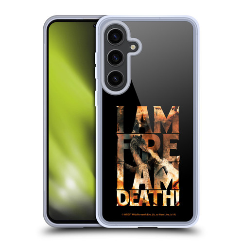 The Hobbit The Battle of the Five Armies Graphics Smaug Fire Soft Gel Case for Samsung Galaxy S24+ 5G