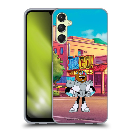 Teen Titans Go! To The Movies Character Art Cyborg Soft Gel Case for Samsung Galaxy A24 4G / Galaxy M34 5G