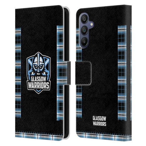 Glasgow Warriors 2020/21 Crest Kit Home Leather Book Wallet Case Cover For Samsung Galaxy A15