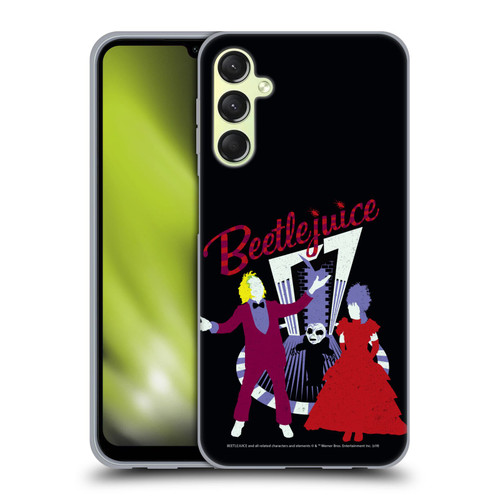 Beetlejuice Graphics Betelgeuse And Lydia Soft Gel Case for Samsung Galaxy A24 4G / Galaxy M34 5G