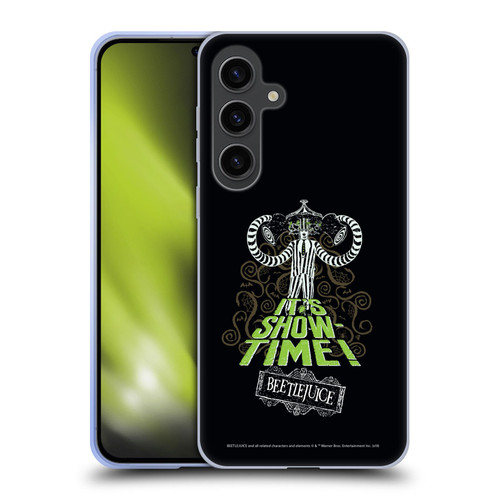 Beetlejuice Graphics Show Time Soft Gel Case for Samsung Galaxy S24+ 5G