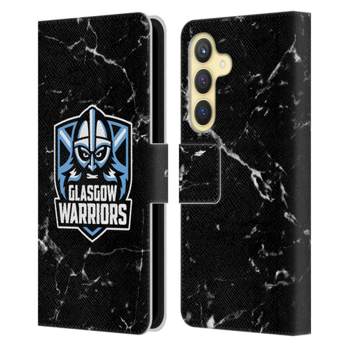 Glasgow Warriors Logo 2 Marble Leather Book Wallet Case Cover For Samsung Galaxy S24 5G