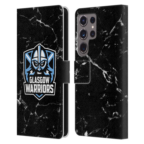 Glasgow Warriors Logo 2 Marble Leather Book Wallet Case Cover For Samsung Galaxy S24 Ultra 5G