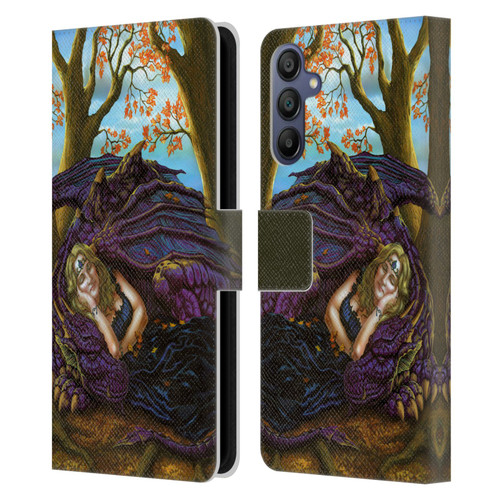 Ed Beard Jr Dragon Friendship Escape To The Land Of Nod Leather Book Wallet Case Cover For Samsung Galaxy A15