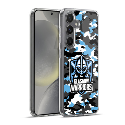 Glasgow Warriors Logo 2 Camouflage Soft Gel Case for Samsung Galaxy S24+ 5G & MagSafe