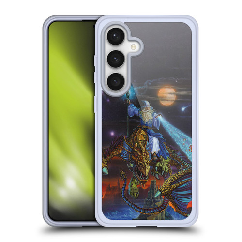 Ed Beard Jr Dragon Friendship Twilight Tempest Soft Gel Case for Samsung Galaxy S24 5G & MagSafe