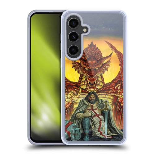 Ed Beard Jr Dragon Friendship Knight Templar Soft Gel Case for Samsung Galaxy S24+ 5G & MagSafe