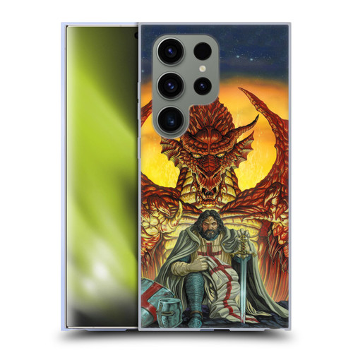 Ed Beard Jr Dragon Friendship Knight Templar Soft Gel Case for Samsung Galaxy S24 Ultra 5G & MagSafe