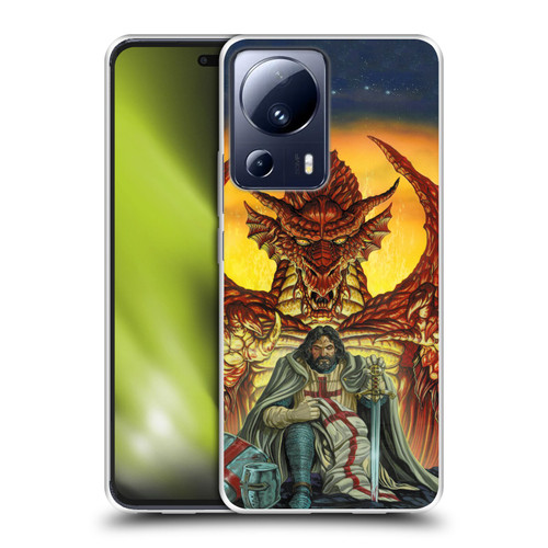 Ed Beard Jr Dragon Friendship Knight Templar Soft Gel Case for Xiaomi 13 Lite 5G
