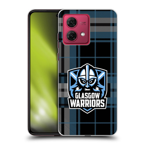 Glasgow Warriors Logo Tartan Soft Gel Case for Motorola Moto G84 5G