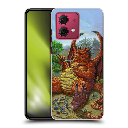 Ed Beard Jr Dragons Lunch With A Toothpick Soft Gel Case for Motorola Moto G84 5G