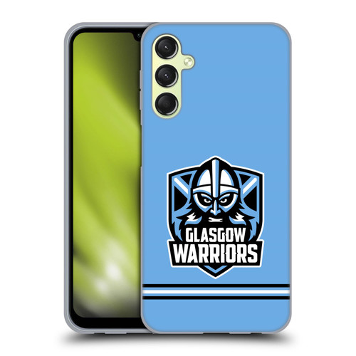 Glasgow Warriors Logo Stripes Blue Soft Gel Case for Samsung Galaxy A24 4G / M34 5G