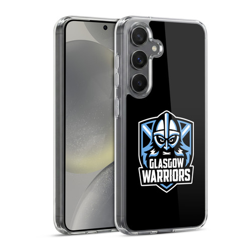 Glasgow Warriors Logo Plain Black Soft Gel Case for Samsung Galaxy S24 5G & MagSafe