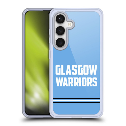 Glasgow Warriors Logo Text Type Blue Soft Gel Case for Samsung Galaxy S24 5G