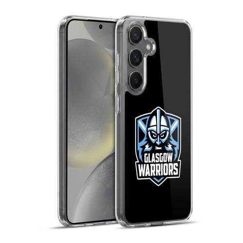 Glasgow Warriors Logo Plain Black Soft Gel Case for Samsung Galaxy S24+ 5G & MagSafe