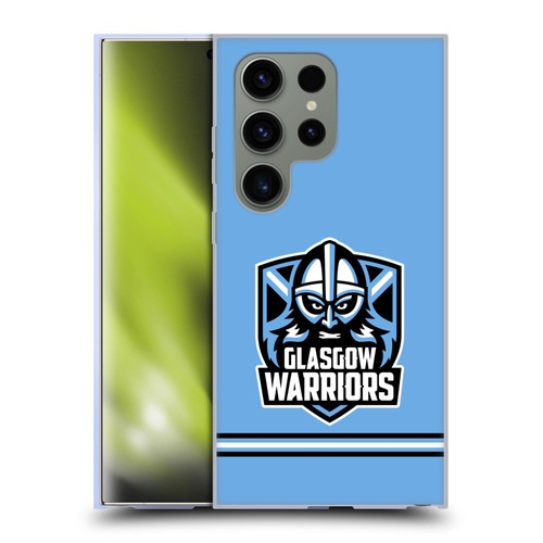 Glasgow Warriors Logo Stripes Blue Soft Gel Case for Samsung Galaxy S24 Ultra 5G
