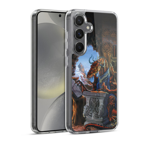 Ed Beard Jr Dragons Ancient Scholar Soft Gel Case for Samsung Galaxy S24 5G & MagSafe