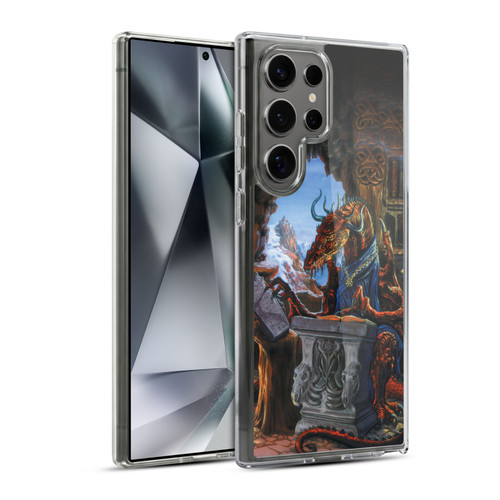 Ed Beard Jr Dragons Ancient Scholar Soft Gel Case for Samsung Galaxy S24 Ultra 5G & MagSafe