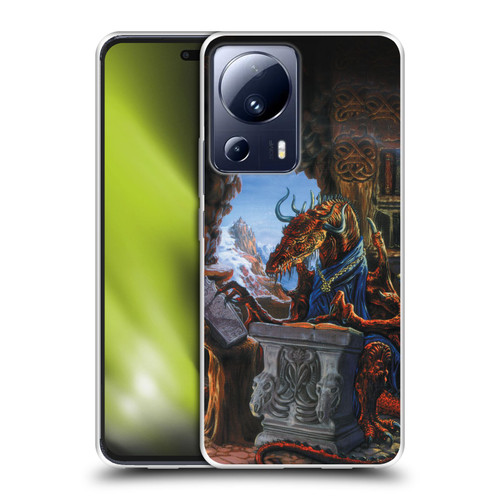 Ed Beard Jr Dragons Ancient Scholar Soft Gel Case for Xiaomi 13 Lite 5G