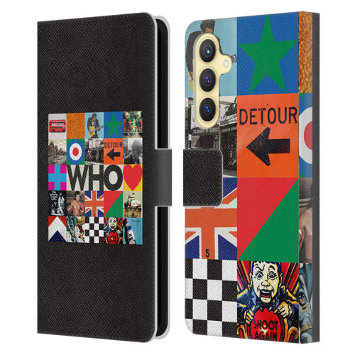 The Who 2019 Album Square Collage Leather Book Wallet Case Cover For Samsung Galaxy S23 FE 5G