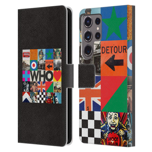 The Who 2019 Album Square Collage Leather Book Wallet Case Cover For Samsung Galaxy S24 Ultra 5G