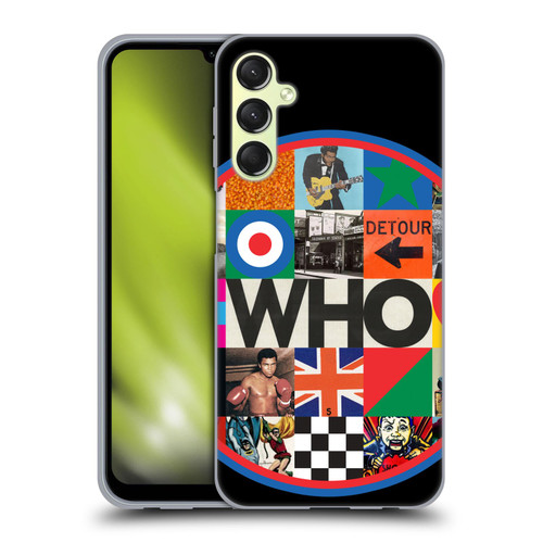 The Who 2019 Album Collage Circle Soft Gel Case for Samsung Galaxy A24 4G / Galaxy M34 5G