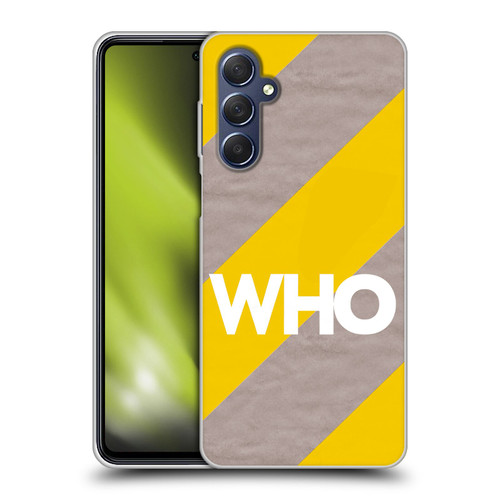 The Who 2019 Album Yellow Diagonal Stripes Soft Gel Case for Samsung Galaxy M54 5G
