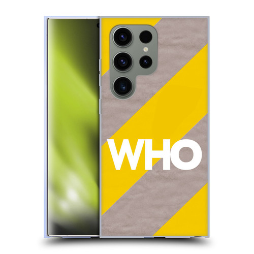 The Who 2019 Album Yellow Diagonal Stripes Soft Gel Case for Samsung Galaxy S24 Ultra 5G