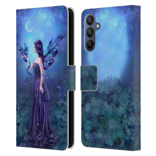 Rachel Anderson Fairies Iridescent Leather Book Wallet Case Cover For Samsung Galaxy A15