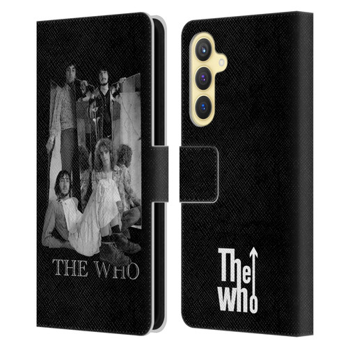 The Who Band Art Mirror Mono Distress Leather Book Wallet Case Cover For Samsung Galaxy S23 FE 5G