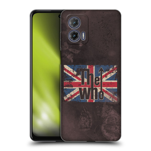 The Who Band Art Union Jack Distressed Look Soft Gel Case for Motorola Moto G73 5G