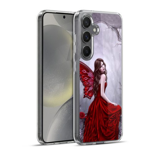 Rachel Anderson Fairies Winter Rose Soft Gel Case for Samsung Galaxy S24+ 5G & MagSafe