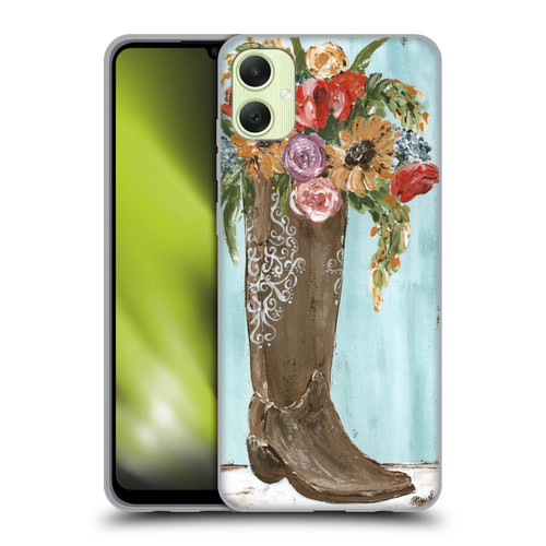 Haley Bush Floral Painting Boot Soft Gel Case for Samsung Galaxy A05