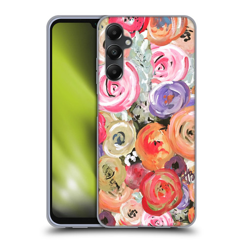 Haley Bush Floral Painting Colorful Soft Gel Case for Samsung Galaxy A05s