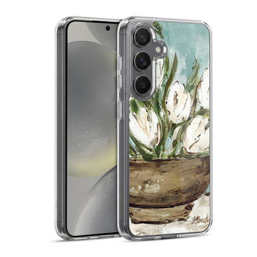 Haley Bush Floral Painting Tulip Bowl Soft Gel Case for Samsung Galaxy S24 5G & MagSafe