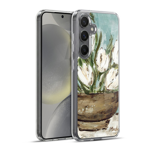 Haley Bush Floral Painting Tulip Bowl Soft Gel Case for Samsung Galaxy S24+ 5G & MagSafe