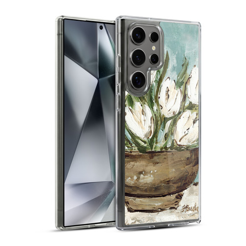 Haley Bush Floral Painting Tulip Bowl Soft Gel Case for Samsung Galaxy S24 Ultra 5G & MagSafe