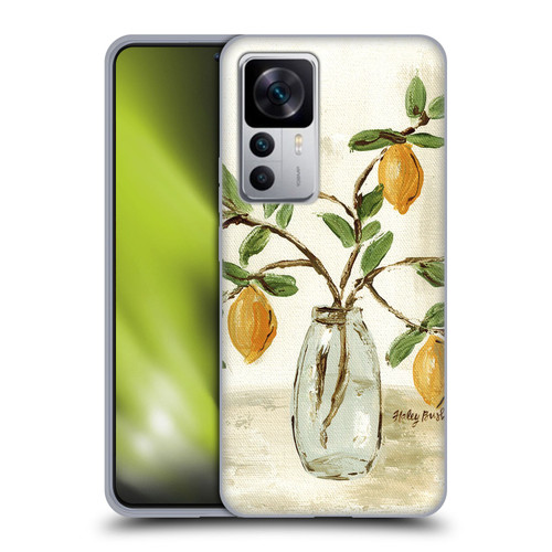 Haley Bush Floral Painting Lemon Branch Vase Soft Gel Case for Xiaomi 12T 5G / 12T Pro 5G / Redmi K50 Ultra 5G