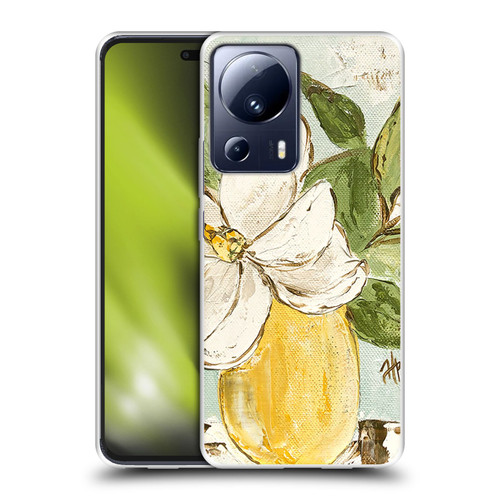 Haley Bush Floral Painting Magnolia Yellow Vase Soft Gel Case for Xiaomi 13 Lite 5G