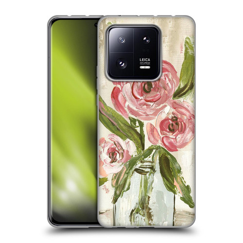 Haley Bush Floral Painting Pink Vase Soft Gel Case for Xiaomi 13 Pro 5G