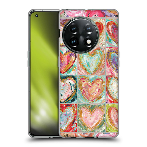 Haley Bush Pattern Painting Hearts Soft Gel Case for OnePlus 11 5G