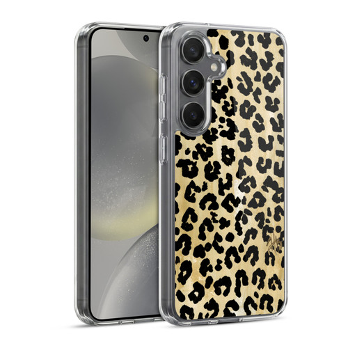 Haley Bush Pattern Painting Leopard Print Soft Gel Case for Samsung Galaxy S24 5G & MagSafe