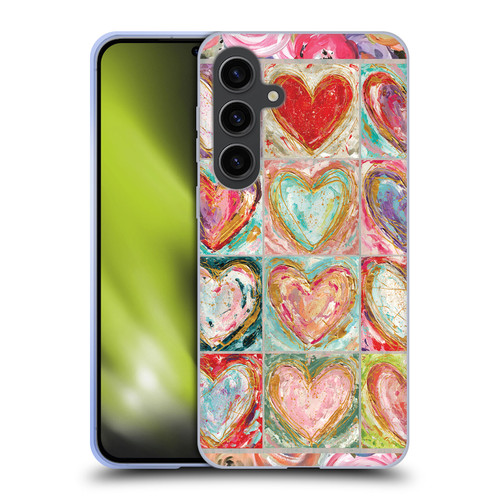 Haley Bush Pattern Painting Hearts Soft Gel Case for Samsung Galaxy S24+ 5G
