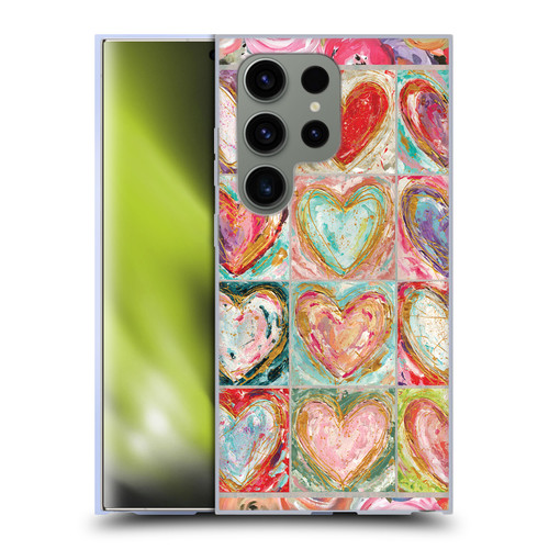 Haley Bush Pattern Painting Hearts Soft Gel Case for Samsung Galaxy S24 Ultra 5G
