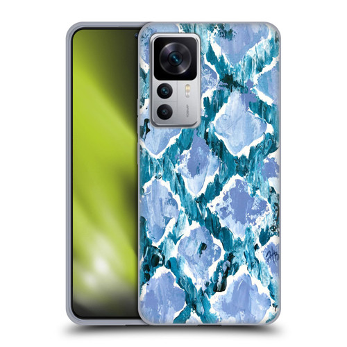 Haley Bush Pattern Painting Blue Diamond Soft Gel Case for Xiaomi 12T 5G / 12T Pro 5G / Redmi K50 Ultra 5G
