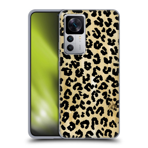 Haley Bush Pattern Painting Leopard Print Soft Gel Case for Xiaomi 12T 5G / 12T Pro 5G / Redmi K50 Ultra 5G