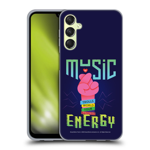 Trolls World Tour Key Art Music Is Energy Soft Gel Case for Samsung Galaxy A24 4G / M34 5G