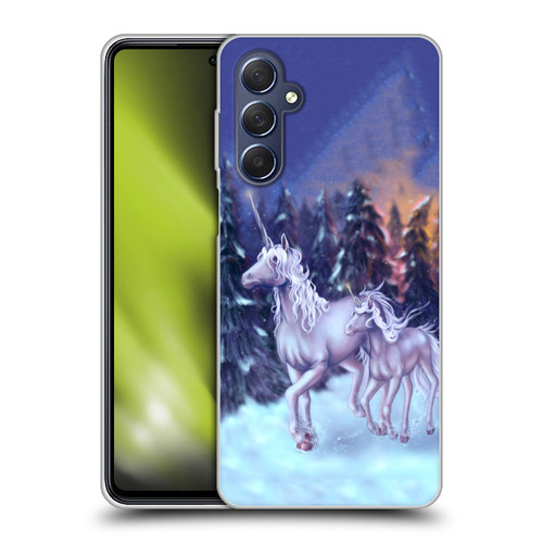 Tiffany "Tito" Toland-Scott Christmas Art Winter Unicorns Soft Gel Case for Samsung Galaxy M54 5G